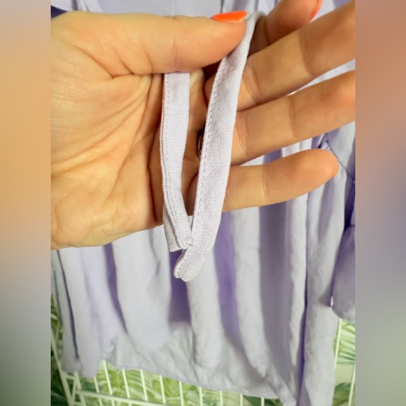 Lavender Ruffled Women's Top - Picture 3 of 7